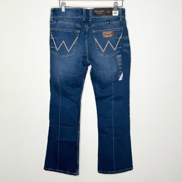 Wrangler Retro Mae Mid Rise Medium Wash Bootcut Jeans - Women’s 31/30 US 11 - Picture 3 of 11